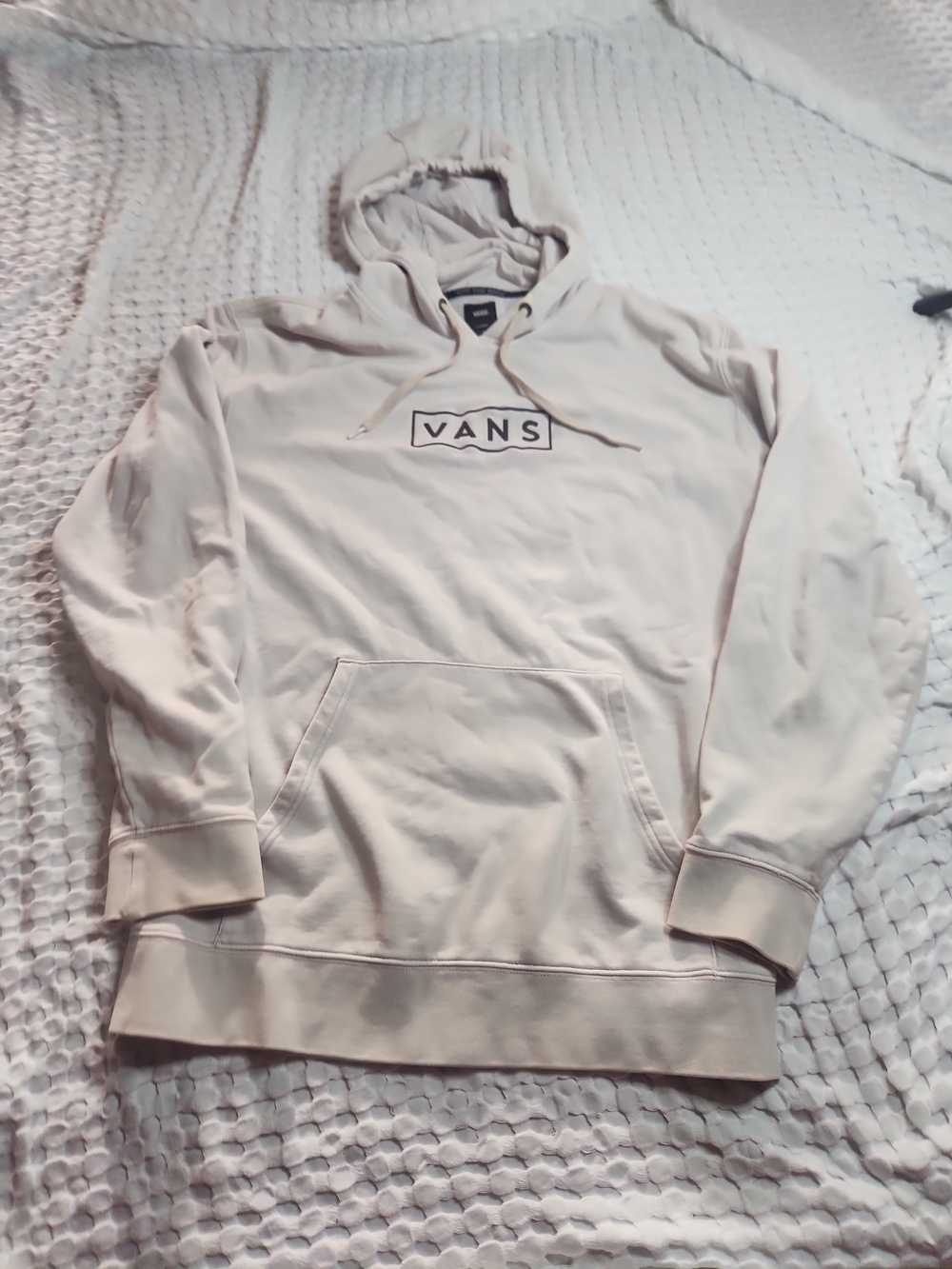 Vans Men's Cream Logo Hoodie